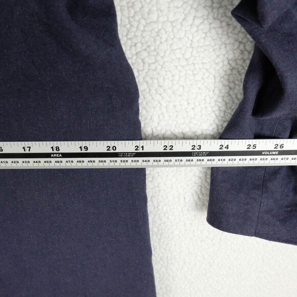 William Hunt Blazer Mens 44R Blue Linen Two Button Vented Casual Lightweight - Picture 10 of 13